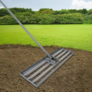 30"*10" Multifunctional Lawn Leveling Rake for Garden and Farm, Heavy Duty for Compost, Sand, Mulch Leveling