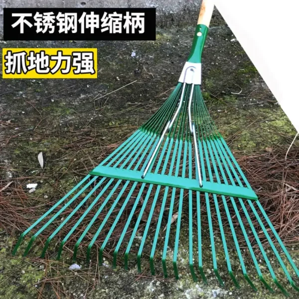 Garden Rake Head Only Landscape Backyard Leaf Rake Head Hand Rake Head for Planting Picking Leaves Grass Clippings Shrub Weeding - Image 3