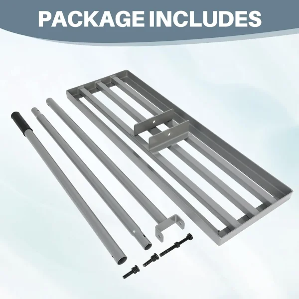 30"*10" Multifunctional Lawn Leveling Rake for Garden and Farm, Heavy Duty for Compost, Sand, Mulch Leveling - Image 3