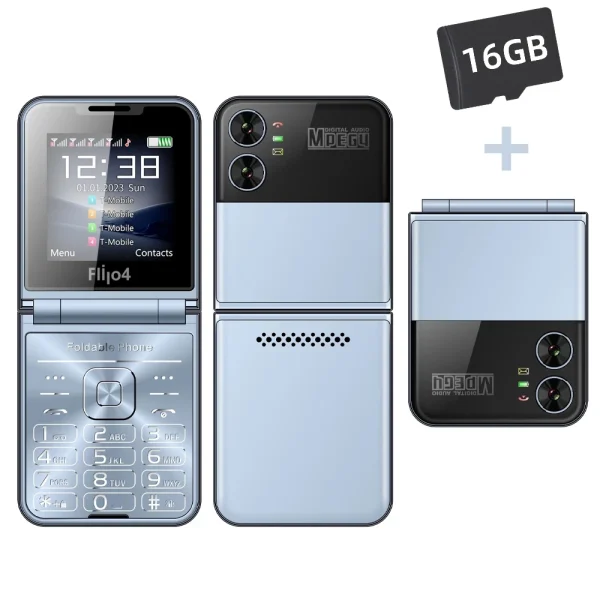 SERVO Flilo4 Flip Cellphone Four SIM Card GSM Cellular Network Flashlight Speed Dial Magic Voice Foldable Mobile Phone Low Price - Image 11
