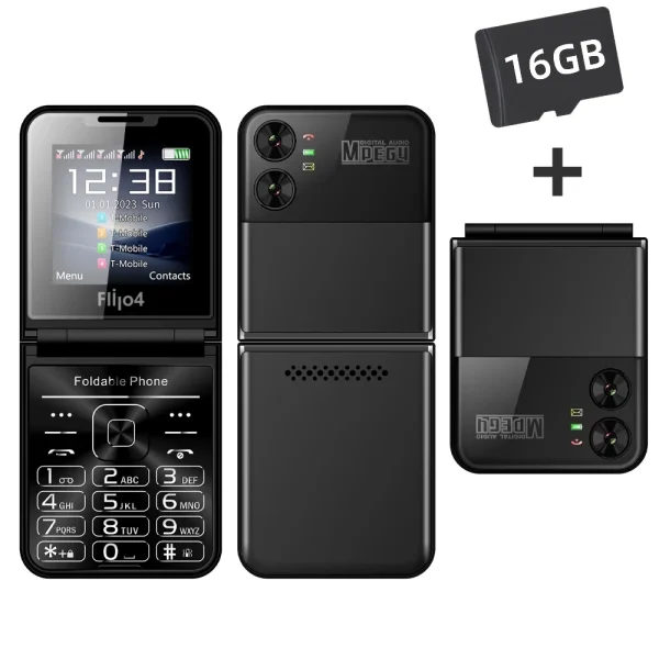 SERVO Flilo4 Flip Cellphone Four SIM Card GSM Cellular Network Flashlight Speed Dial Magic Voice Foldable Mobile Phone Low Price - Image 8