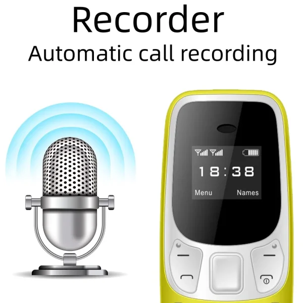 SERVO BM10 Mini Mobile Phone 2 SIM Card Bluetooth Earphone Voice Changer Dialer Low Radiation Sound Recording Small Cellphone - Image 4