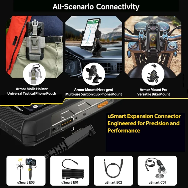 Ulefone Armor 30 Pro 5G Rugged Phone Android 14 Smartphone 6.9" 120Hz 32GB+512GB 12800mAh Night Camera 64MP NFC 66W - Image 6