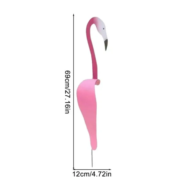 Dancing Flamingo Garden Metal Art Decor Swirl Dancing Flamingo Birds Outdoor Decorations Ornaments for Garden Yard Backyard - Image 6