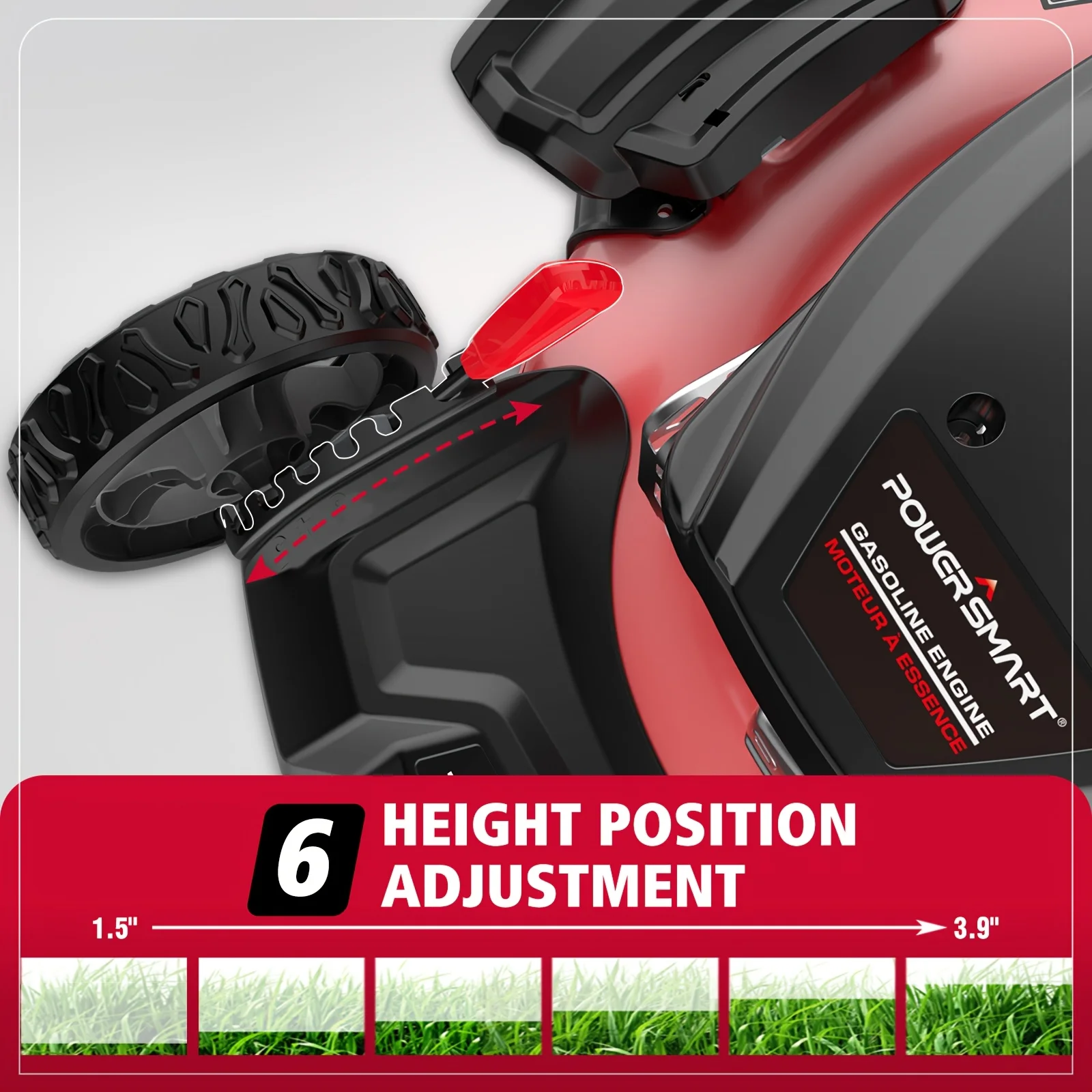 PowerSmart 21'' 144cc Gas Push 2-in-1 Lawn Mower - Image 5