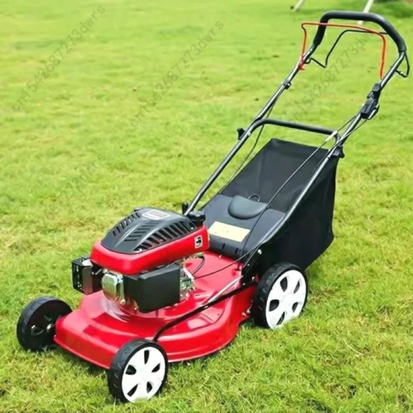 Gasoline High Power Push Lawn Mower For Villa Garden Football Field 8-position Height Adjustment Push/Self-propelled Lawn Mower - Image 2