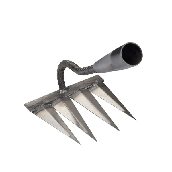 Loose Soil Weeder Steel Garden Hand Rake Tool Sharp Heavy Duty Rake Durable Gardening Weeding Rake Agricultural Tools - Image 6