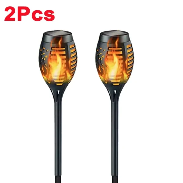 1-12PCS 12LED Solar Flame Torch Light Flickering Light Waterproof Garden Decoration Outdoor Lawn Path Yard Patio Floor Lamp - Image 10