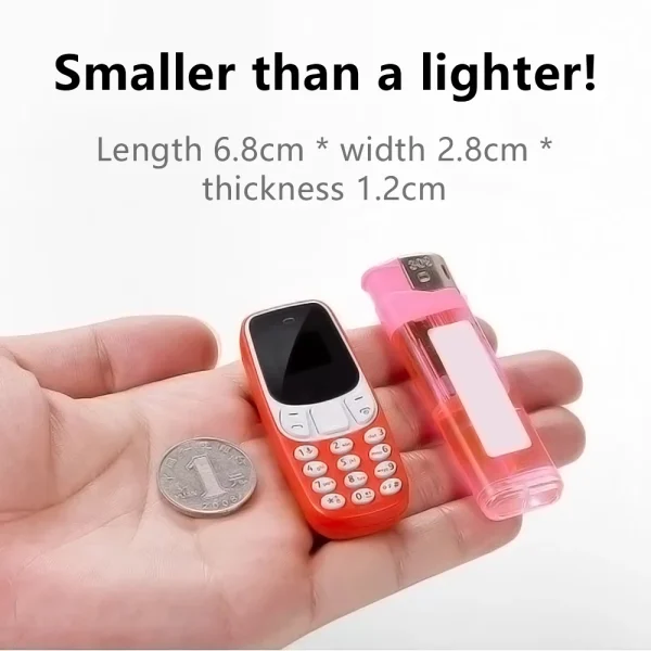 SERVO BM10 Mini Mobile Phone 2 SIM Card Bluetooth Earphone Voice Changer Dialer Low Radiation Sound Recording Small Cellphone - Image 2