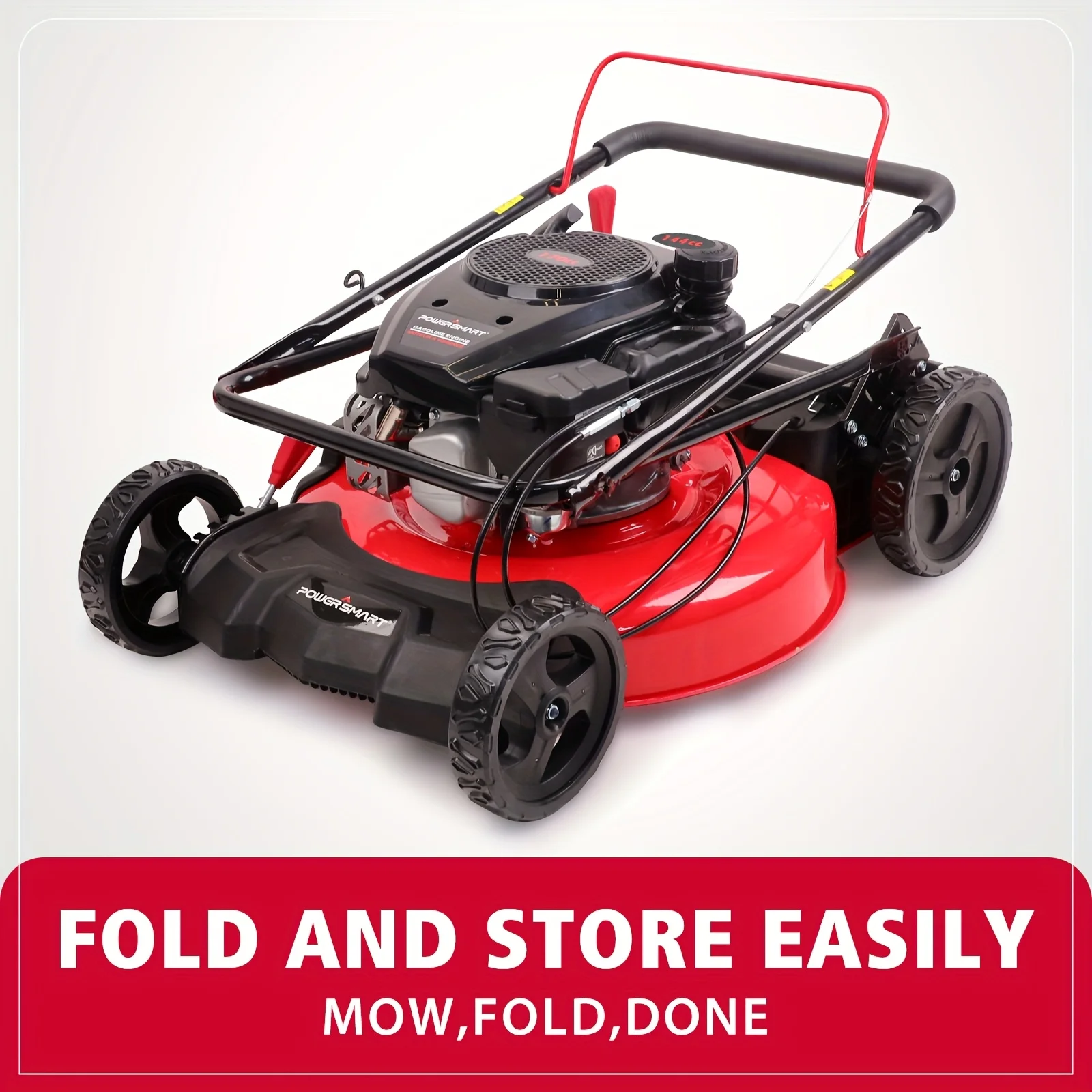 PowerSmart 21'' 144cc Gas Push 2-in-1 Lawn Mower - Image 2