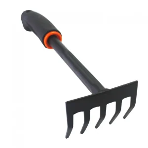 Thickened Garden Rake Anti-Rust Five Claw Tooth Loosen Soil Rake Removing Weeds Grass Digging Gardening Tool