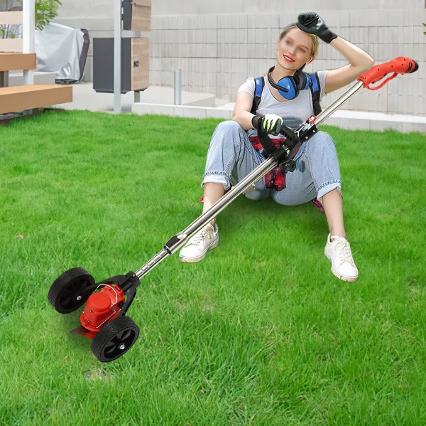 Cordless String Trimmer, 200W Motor, 12000rpm, 3 Blades for Lawn & Weeds, 1300mAh Battery, Adjustable Handle, Lightweight - Image 3