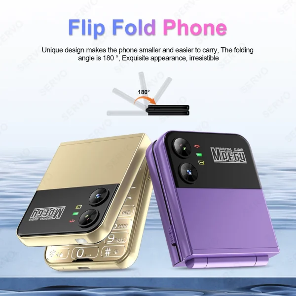 SERVO Flilo4 Flip Cellphone Four SIM Card GSM Cellular Network Flashlight Speed Dial Magic Voice Foldable Mobile Phone Low Price - Image 2