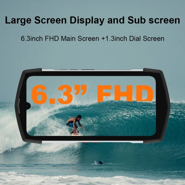 Unihertz Tick Tock 5G Rugged Smartphone Android 128GB 48MP Camera Cellphone 6000mAh Phone with Dual-Screen IP 68 Waterproof - Image 5