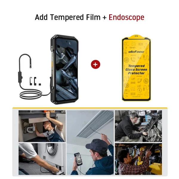 【World Premiere】 Ulefone Armor 27 4G 10600mAh Rugged Phone 24GB+256GB  Android 14 Smartphone 6.78"FHD 120Hz Night Vision Global - Image 11
