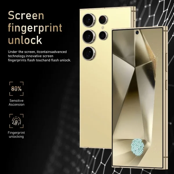 Global Vision S24 Ultra Smartphone 5G Android 6000mAH 8GB RAM 512G ROM 6.8Inch 1920x1080HD 24+48MP MTK10 4G Network Mobile Phone - Image 5