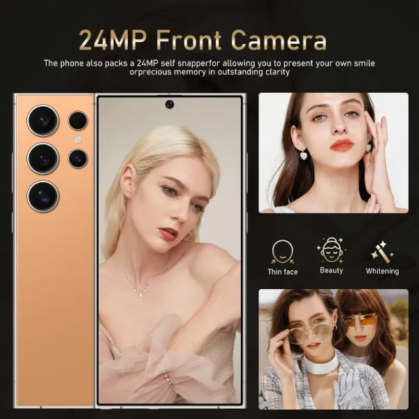 Global Vision S24 Ultra Smartphone 5G Android 6000mAH 8GB RAM 512G ROM 6.8Inch 1920x1080HD 24+48MP MTK10 4G Network Mobile Phone - Image 3