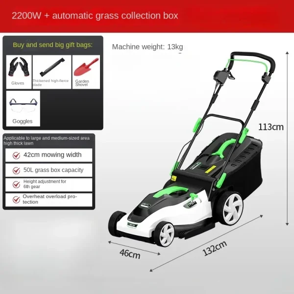 Powerful Electric Lawn Mower for Effortless Yard Maintenance - Image 6