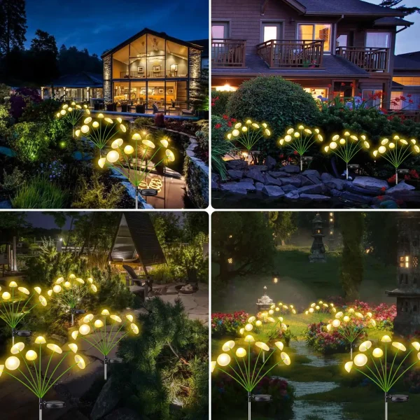 Solar Lights Outdoor LED Solar Mushroom Lawn Lights Waterproof Party Yard Patio Pathway Jellyfish Lamp for Garden Decoration - Image 6