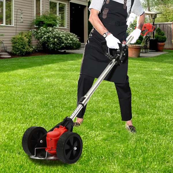 Cordless String Trimmer, 200W Motor, 12000rpm, 3 Blades for Lawn & Weeds, 1300mAh Battery, Adjustable Handle, Lightweight