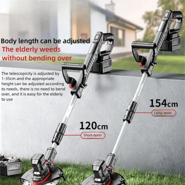 Electric Lawn Mower Multifunctional Agricultural Lawn Mower Small Household Rechargeable Lithium Battery Weeding Machine - Image 3