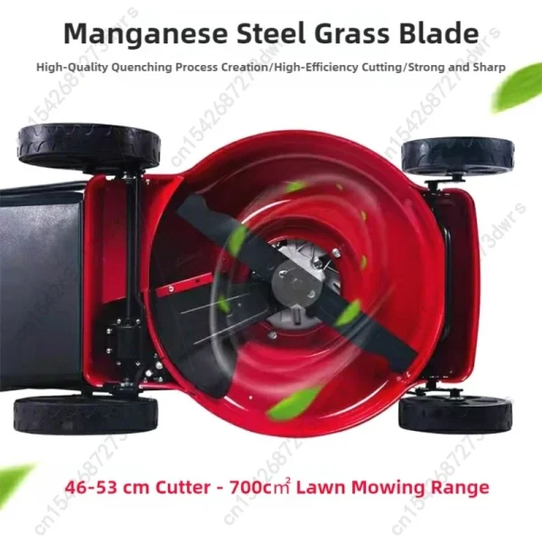 Gasoline High Power Push Lawn Mower For Villa Garden Football Field 8-position Height Adjustment Push/Self-propelled Lawn Mower - Image 5