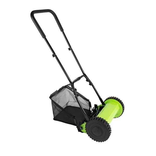 23L Hand Push Lawn Mower Adjustable Cutting Grass Height 12-45mm - Image 4