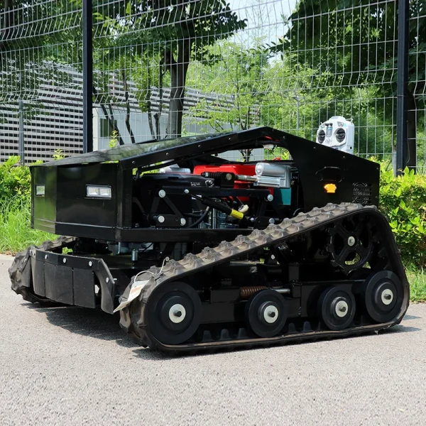 Customized 800mm Working Width Remote Control Crawler Lawn Mower Gasoline Grass Cutter For Farm And Garden - Image 5