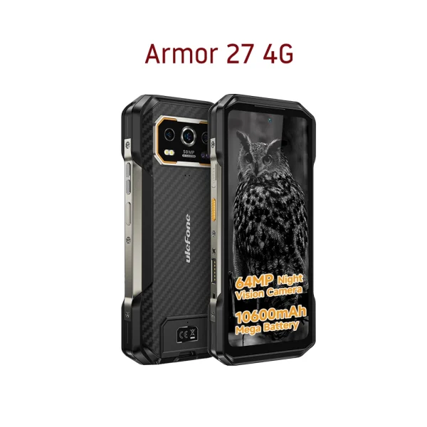 【World Premiere】 Ulefone Armor 27 4G 10600mAh Rugged Phone 24GB+256GB  Android 14 Smartphone 6.78"FHD 120Hz Night Vision Global - Image 12