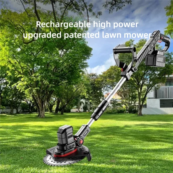 Electric Lawn Mower Multifunctional Agricultural Lawn Mower Small Household Rechargeable Lithium Battery Weeding Machine - Image 6
