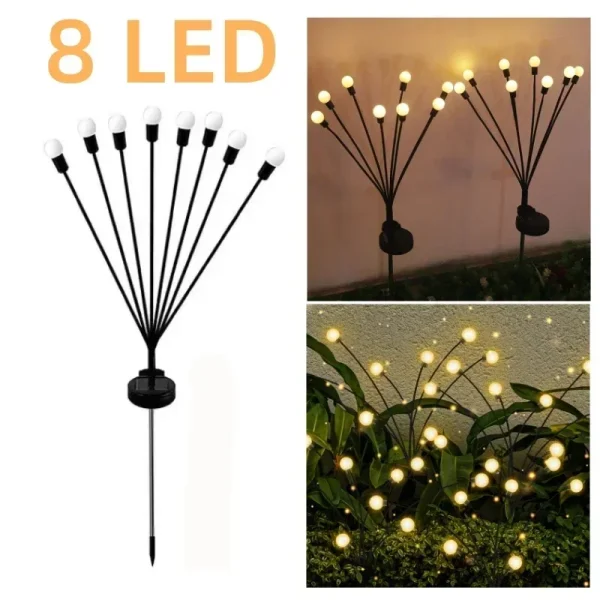 Solar Lights Outdoor LED Solar Mushroom Lawn Lights Waterproof Party Yard Patio Pathway Jellyfish Lamp for Garden Decoration - Image 7