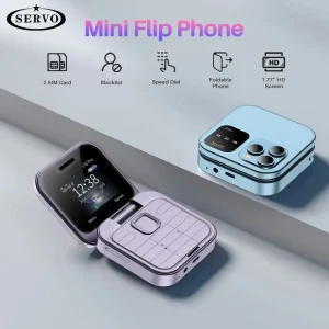 SERVO I16 Pro MIni Fold Mobile Phone 2G GSM Dual SIM Card Speed Dial Video Player Magic Voice 3.5mm Jack FM Small Flip Cellphone