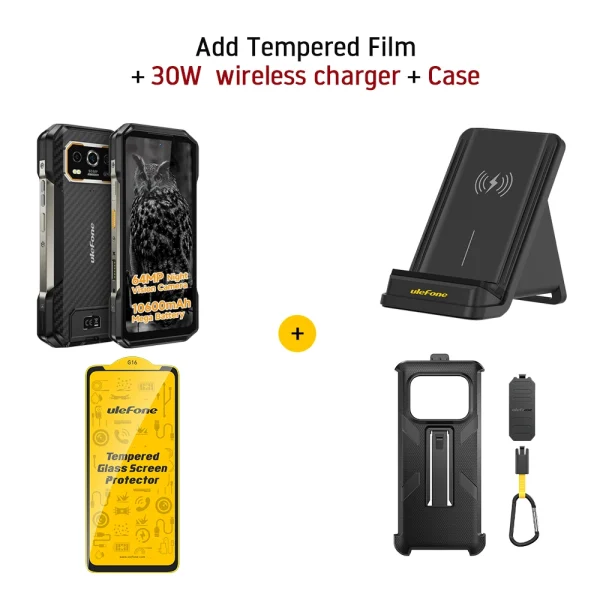 【World Premiere】 Ulefone Armor 27 4G 10600mAh Rugged Phone 24GB+256GB  Android 14 Smartphone 6.78"FHD 120Hz Night Vision Global - Image 8