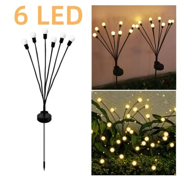 Solar Lights Outdoor LED Solar Mushroom Lawn Lights Waterproof Party Yard Patio Pathway Jellyfish Lamp for Garden Decoration - Image 8