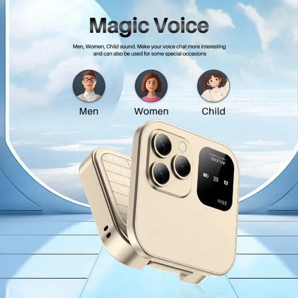 SERVO I16 Pro MIni Fold Mobile Phone 2G GSM Dual SIM Card Speed Dial Video Player Magic Voice 3.5mm Jack FM Small Flip Cellphone - Image 5