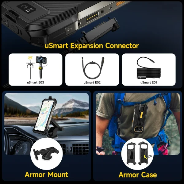 【World Premiere】 Ulefone Armor 27 4G 10600mAh Rugged Phone 24GB+256GB  Android 14 Smartphone 6.78"FHD 120Hz Night Vision Global - Image 4