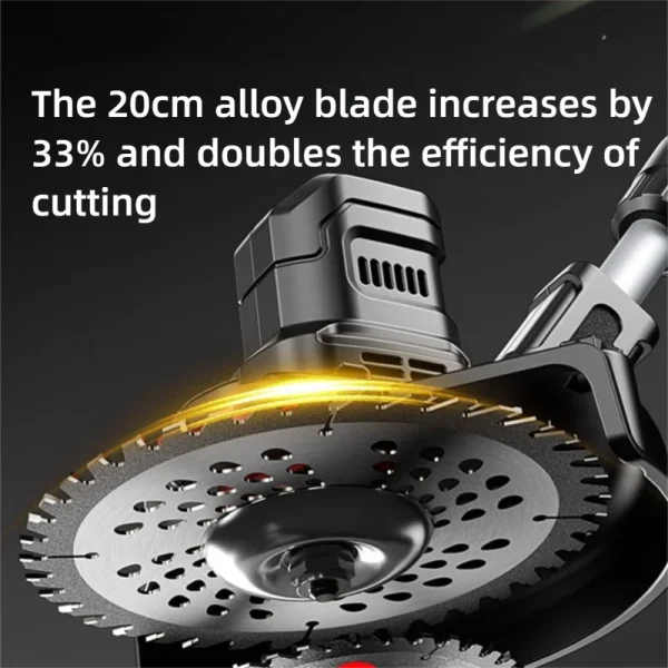 Electric Lawn Mower Multifunctional Agricultural Lawn Mower Small Household Rechargeable Lithium Battery Weeding Machine - Image 2