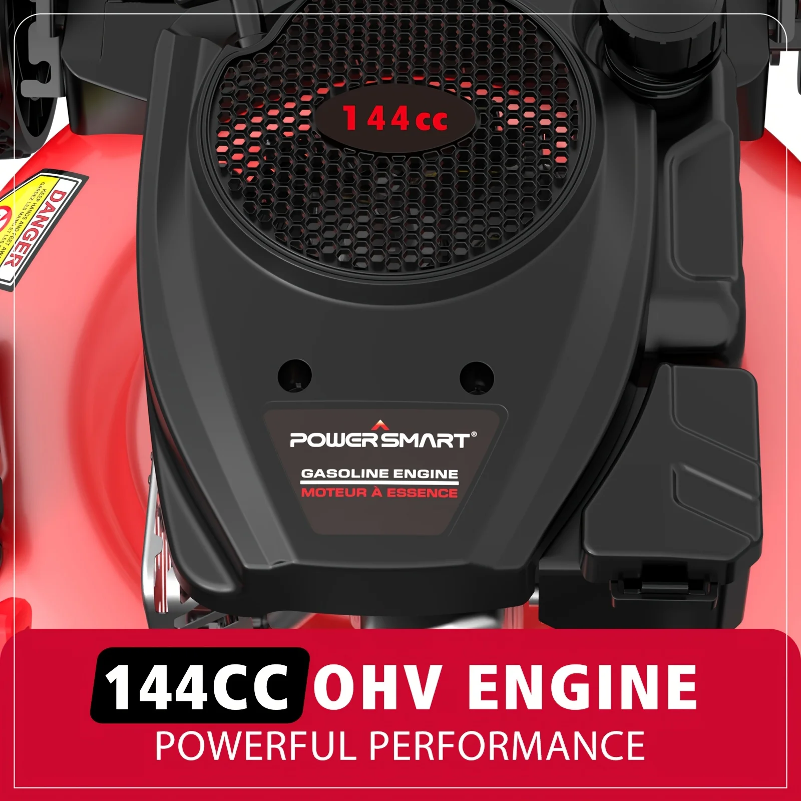 PowerSmart 21'' 144cc Gas Push 2-in-1 Lawn Mower - Image 4