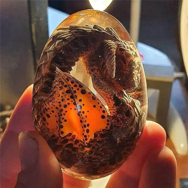 Dinosaur Egg Resin Statue Garden  Decoration Lava Dragon Crafts Sculpture Desktop Ornament Collection Home Office Decor NEW - Image 6