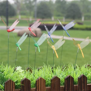 100pcs Dragonflies Stakes Garden Dragonflies Ornaments for Indoor Outdoor Yard Home Patio Decoration