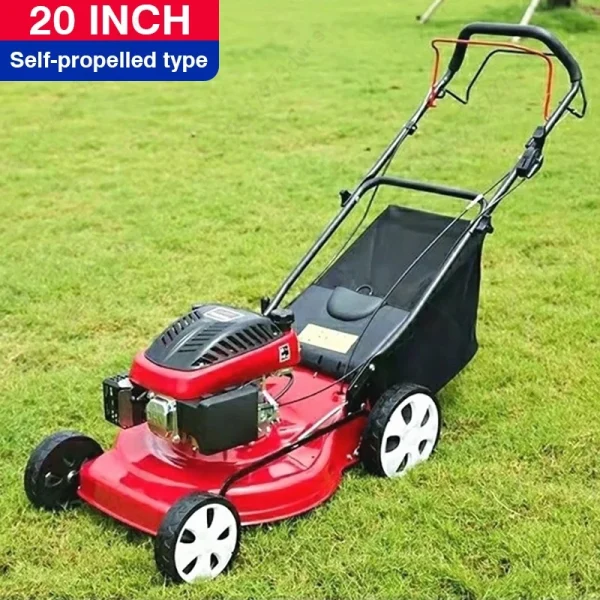 Gasoline High Power Push Lawn Mower For Villa Garden Football Field 8-position Height Adjustment Push/Self-propelled Lawn Mower - Image 7