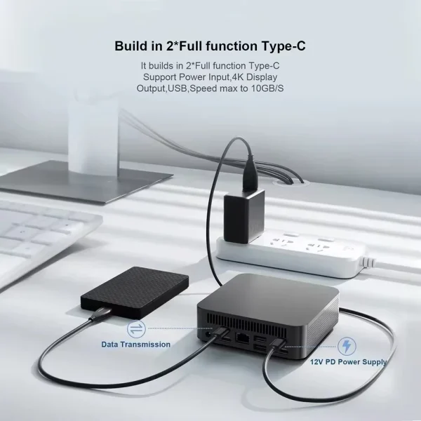 Mini PC Windows 11 Intel Core i9 8950HK 16GB DDR4 512GB 1TB SSD PC Gamer Computer Dual WIFI 6 BT5.2 4K HD Mini Gaming Pc Desktop - Image 5