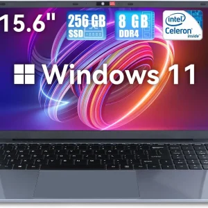 Notebook 15.6 Inch Laptop Windows 11 1366 * 768 Cheap Portable Intel Celeron N5095 Quad-Core Processors Laptop 8 RAM 256GB ROM