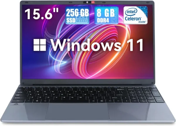 Notebook 15.6 Inch Laptop Windows 11 1366 * 768 Cheap Portable Intel Celeron N5095 Quad-Core Processors Laptop 8 RAM 256GB ROM