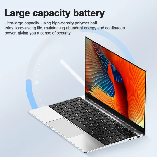 Ultra-Slim Laptop 14.1' FHD Anti-Glare Intel CPU 16 GB RAM 2 TB SSD Windows 11 Multilingual Office Study PC for Business Travel - Image 3