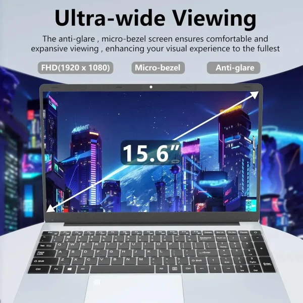 2025 15.6" Windows 11 Pro Laptop Computer Intel Core i7 8500Y 16GB 1TB Laptops Office Computer Fingerprint Unlock Notebook PC - Image 4