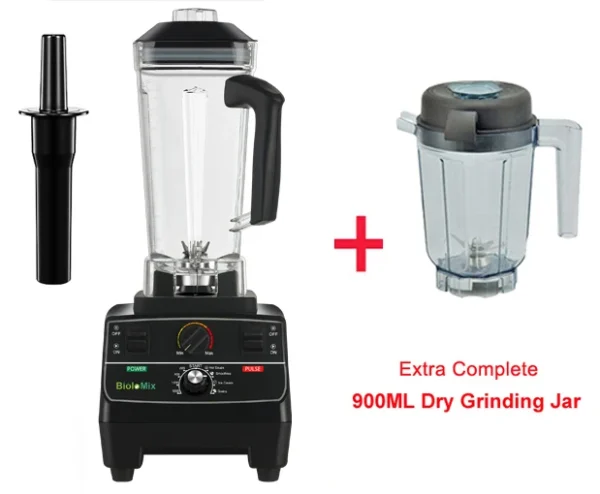 BioloMix BPA Free 2L Jar 2200W Professional Smart Timer Pre-programed Blender Mixer Juicer Food Processor Ice Smoothies Crusher - Image 8