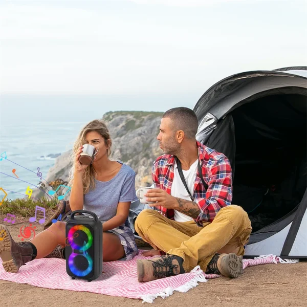 1000W Party Portable Speakers Bluetooth Wireless Boombox Sound Large Speaker Dual 3 inche Subwoofer for Outdoor Dancing Famliy - Image 6