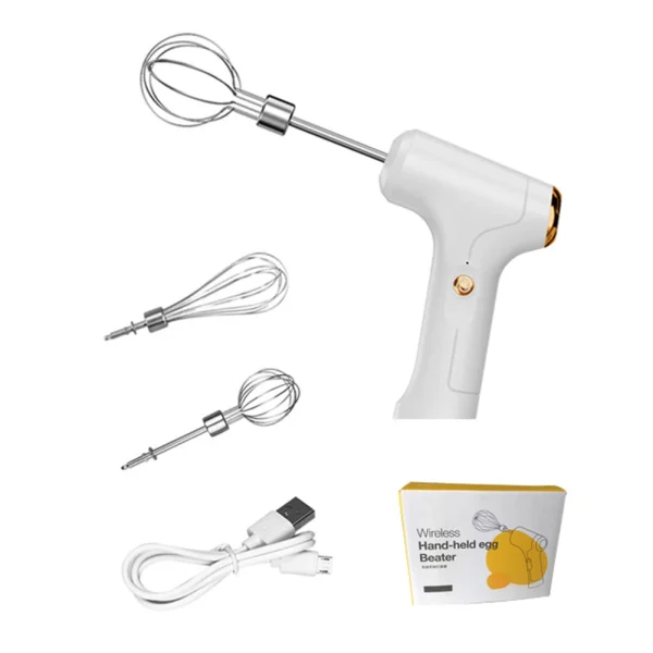 Electric Mixer Wireless Food Blender Tool with One-Touch Speed Control Household Cordless Electric Hand Mixer for Kitchen - Image 3