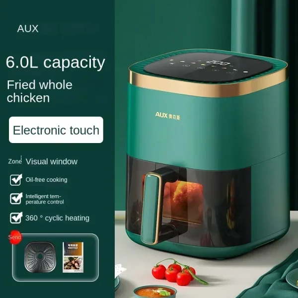220V AXA Air Fryer Model - All-in-One Air Fryer Oven with Smart Auto-Fry, Multi-Functionality and No Oil Cooking C - Image 8